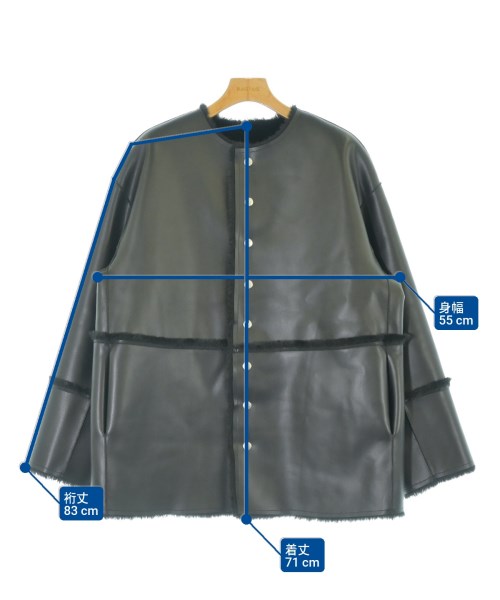 MACPHEE（マカフィー）ムートンコート 黒 サイズ:36(M位) レディース/2200647661055