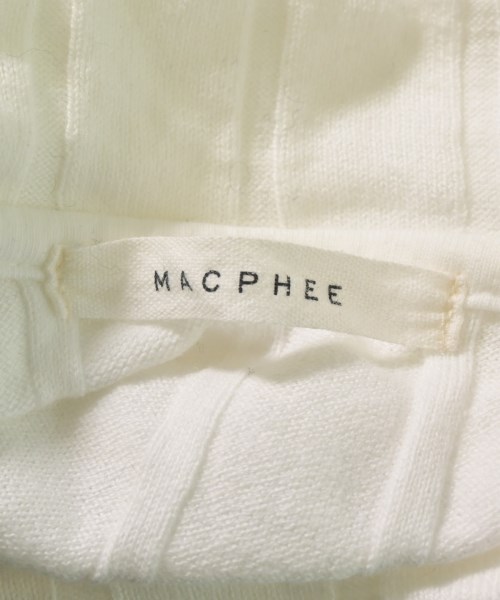 MACPHEE（マカフィー）Tシャツ・カットソー 白 サイズ:S レディース/2200647975176