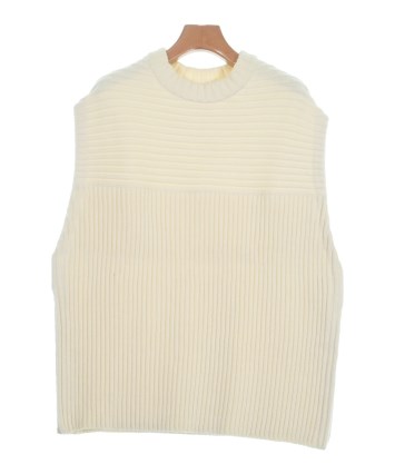 MACPHEE 　アイボリー ベスト　M 新品 MACPHEE（マカフィー）ベスト/ノースリーブ 白 サイズ:S レディース