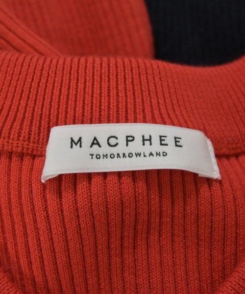 MACPHEE（マカフィー）カーディガン 赤 サイズ:S レディース/2200637193184