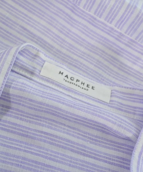 MACPHEE（マカフィー）ブラウス 紫 サイズ:36(M位) レディース/2200637193382