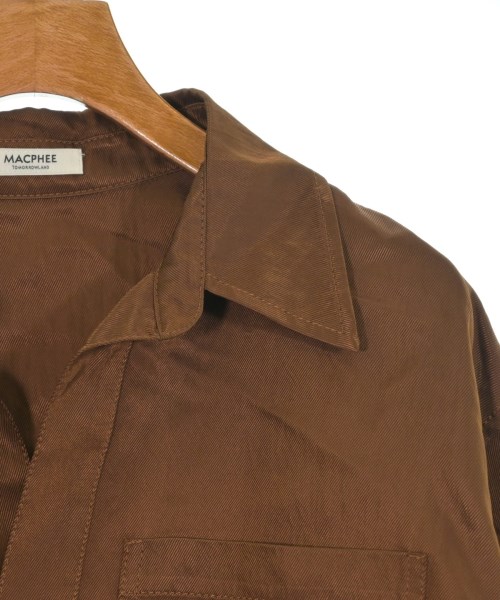 MACPHEE（マカフィー）ブラウス 茶 サイズ:36(M位) レディース/2200648785026