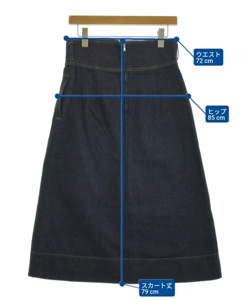 MACPHEE（マカフィー）ロング・マキシ丈スカート 紺 サイズ:36(M位) レディース/2200630862162
