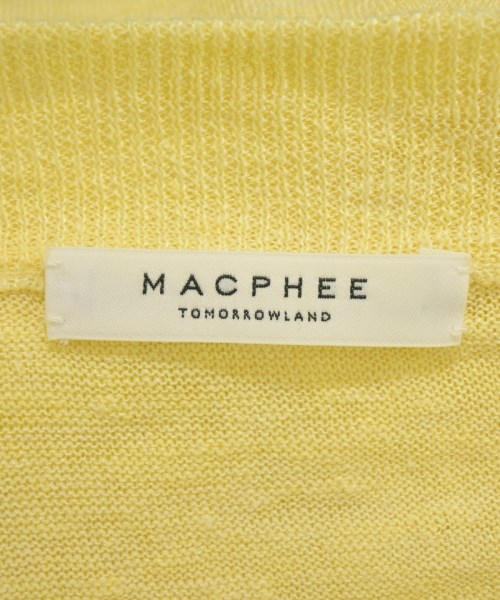 MACPHEE（マカフィー）カーディガン 黄 サイズ:S レディース/2200633291075