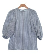 MACPHEE（マカフィー）ブラウス 紺 サイズ:36(M位) レディース/2200633291334