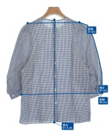 MACPHEE（マカフィー）ブラウス 紺 サイズ:36(M位) レディース/2200633291334