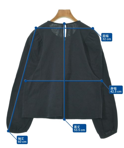 MACPHEE（マカフィー）Tシャツ・カットソー 黒 サイズ:S レディース/2200650165083