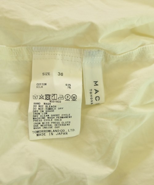 MACPHEE（マカフィー）ブラウス 黄 サイズ:36(M位) レディース/2200648543022