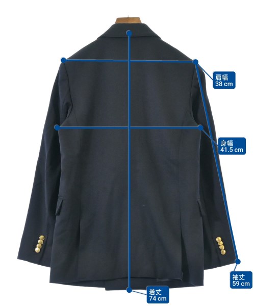 MACPHEE（マカフィー）カジュアルジャケット 紺 サイズ:36(M位) レディース/2200643808010