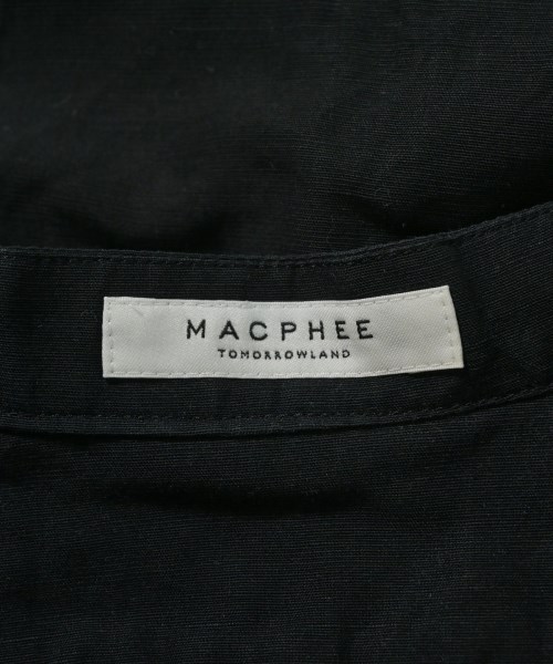 MACPHEE（マカフィー）カジュアルシャツ 黒 サイズ:36(M位) レディース/2200650450042