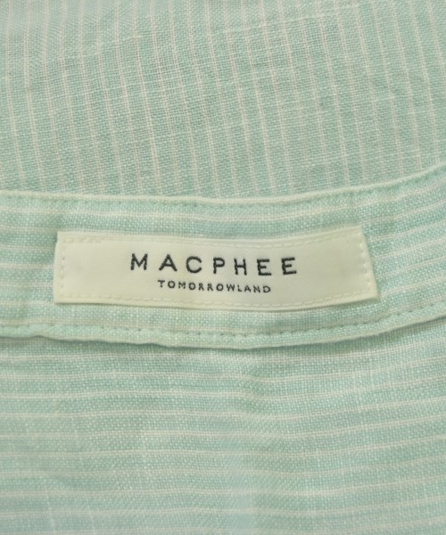 MACPHEE（マカフィー）カジュアルシャツ 青 サイズ:36(M位) レディース/2200646472072