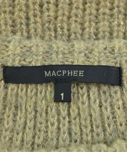 MACPHEE（マカフィー）ニット・セーター ベージュ サイズ:1(S位) レディース/2200643133020