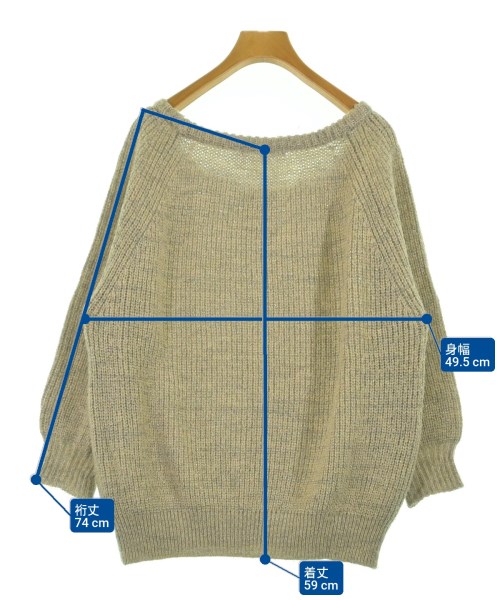 MACPHEE（マカフィー）ニット・セーター ベージュ サイズ:1(S位) レディース/2200643133020