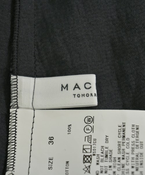 MACPHEE（マカフィー）シャツワンピース グレー サイズ:36(M位) レディース/2200647966129