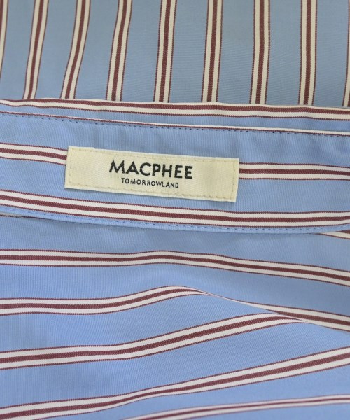 MACPHEE（マカフィー）カジュアルシャツ 青 サイズ:36(M位) レディース/2200647767030