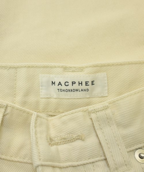 MACPHEE（マカフィー）デニムパンツ 白 サイズ:32(XS位) レディース/2200653872032
