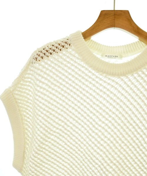 MACPHEE（マカフィー）ベスト/ノースリーブ 白 サイズ:S レディース/2200644863056