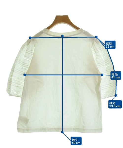 MACPHEE（マカフィー）Tシャツ・カットソー 白 サイズ:S レディース/2200702302046