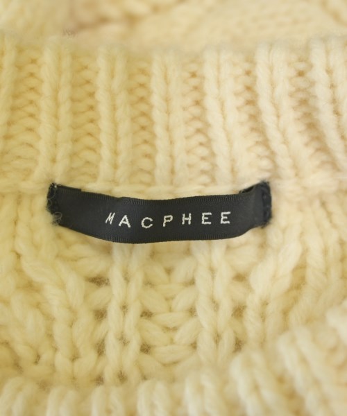 MACPHEE（マカフィー）ニット・セーター 白 サイズ:S レディース/2200701013080