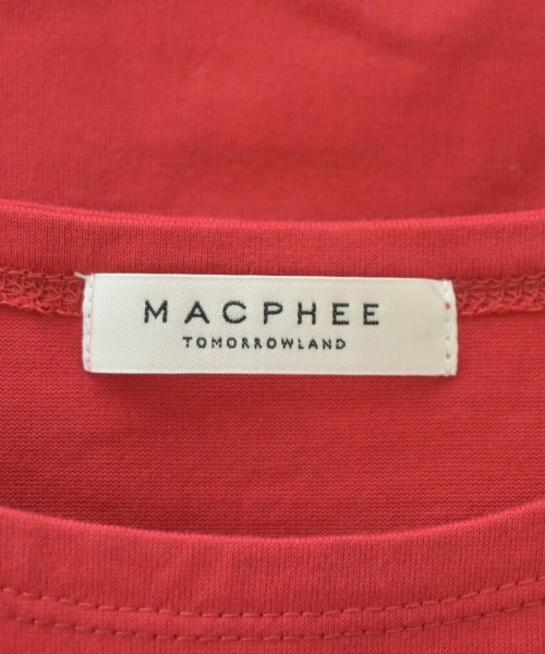 MACPHEE（マカフィー）Tシャツ・カットソー 赤 サイズ:S レディース/2200699069052