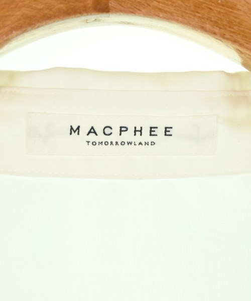 MACPHEE（マカフィー）カジュアルシャツ 白 サイズ:36(M位) レディース/2200703724250