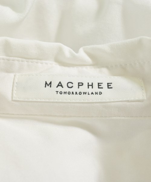 MACPHEE（マカフィー）カジュアルシャツ 白 サイズ:36(M位) レディース/2200704414143