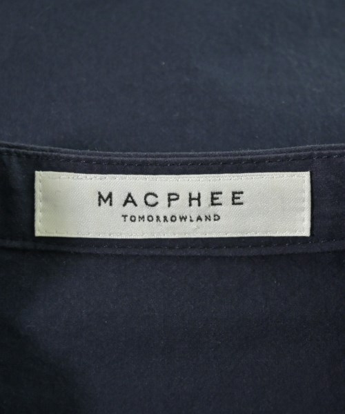 MACPHEE（マカフィー）カジュアルシャツ 紺 サイズ:36(M位) レディース/2200703228086