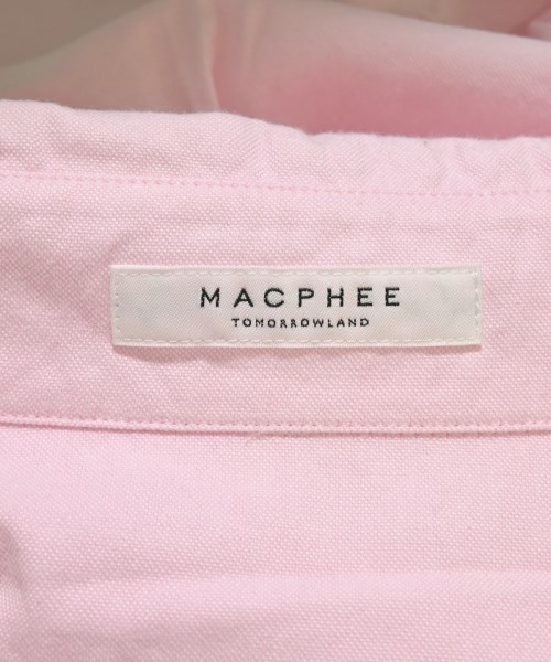 MACPHEE（マカフィー）カジュアルシャツ ピンク サイズ:36(M位) レディース/2200703430038