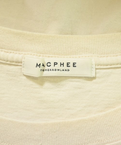 MACPHEE（マカフィー）Tシャツ・カットソー 白 サイズ:S レディース/2200708255056