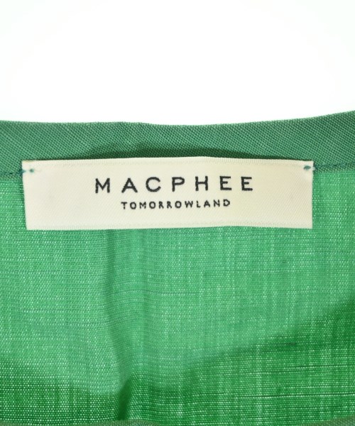 MACPHEE（マカフィー）ノースリーブ 緑 サイズ:36(M位) レディース/2200708065068