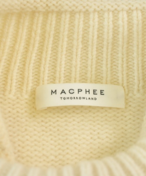 MACPHEE（マカフィー）ニット・セーター 白 サイズ:S レディース/2200707683089