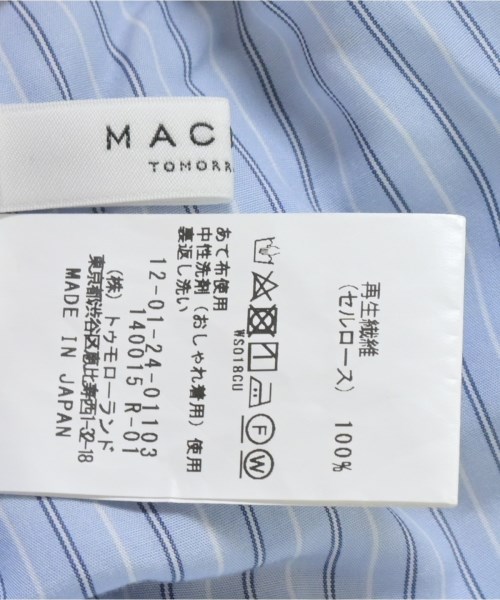 MACPHEE（マカフィー）ブラウス 青 サイズ:36(M位) レディース/2200700854073