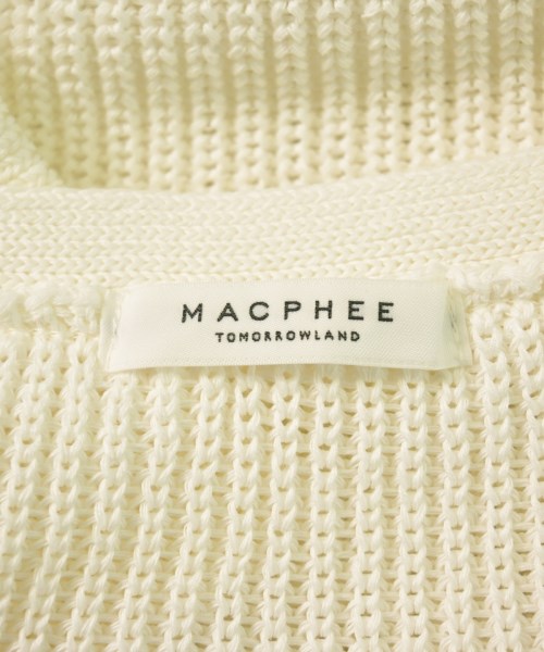 MACPHEE（マカフィー）カーディガン 白 サイズ:S レディース/2200662815068