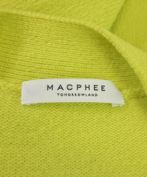 MACPHEE（マカフィー）カーディガン 黄 サイズ:S レディース/2200659573070