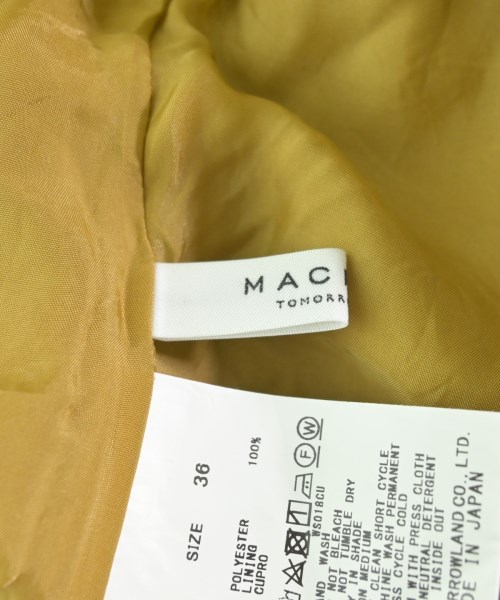 MACPHEE（マカフィー）ロング・マキシ丈スカート 黄 サイズ:36(M位) レディース/2200662089018