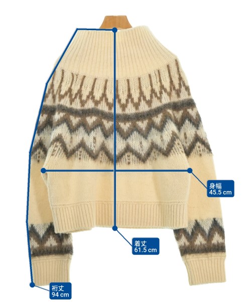 MACPHEE（マカフィー）ニット・セーター 白 サイズ:S レディース/2200662605027