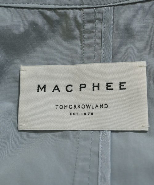 MACPHEE（マカフィー）トレンチコート 青 サイズ:36(M位) レディース/2200662848103