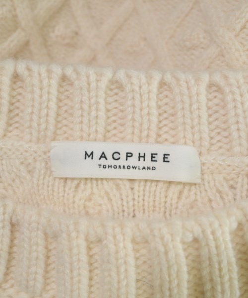 MACPHEE（マカフィー）ニット・セーター 白 サイズ:S レディース/2200662143116