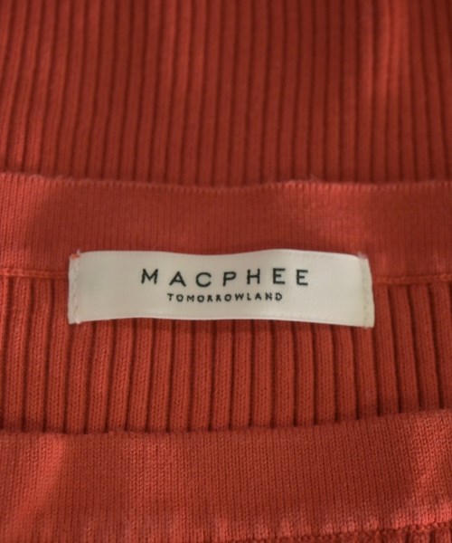 MACPHEE（マカフィー）ニット・セーター 赤 サイズ:S レディース/2200663687053