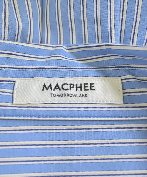 MACPHEE（マカフィー）カジュアルシャツ 青 サイズ:36(M位) レディース/2200668029162