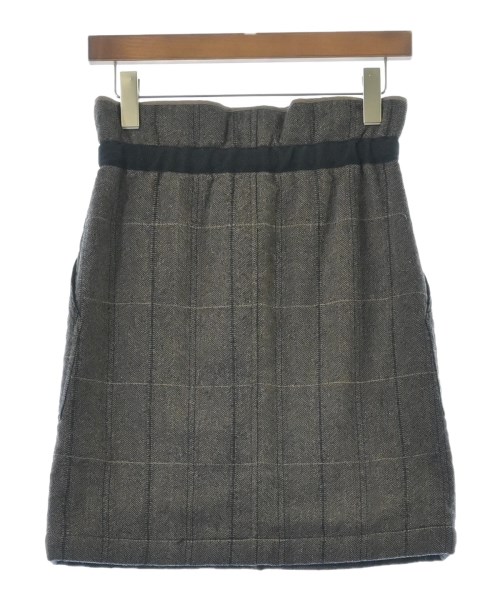 MACPHEE（マカフィー）ひざ丈スカート 茶 サイズ:34(S位) レディース/2200664540036