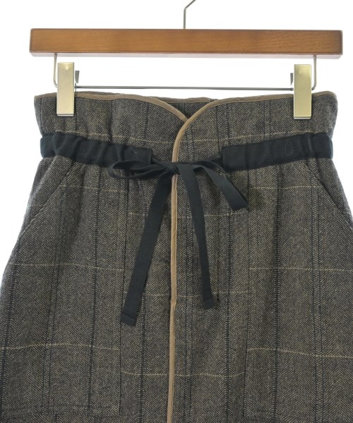 MACPHEE（マカフィー）ひざ丈スカート 茶 サイズ:34(S位) レディース/2200664540036