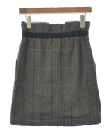 MACPHEE（マカフィー）ひざ丈スカート 茶 サイズ:34(S位) レディース/2200664540036