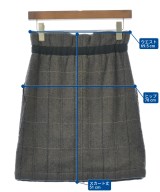 MACPHEE（マカフィー）ひざ丈スカート 茶 サイズ:34(S位) レディース/2200664540036