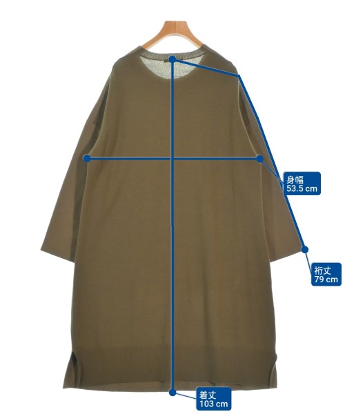 MACPHEE（マカフィー）ワンピース カーキ サイズ:36(M位) レディース/2200668812320