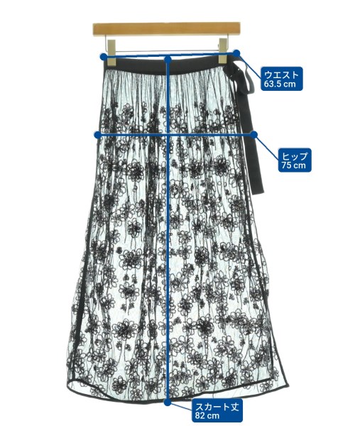 MACPHEE（マカフィー）ロング・マキシ丈スカート 黒 サイズ:F レディース/2200667217133