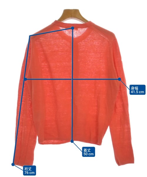 MACPHEE（マカフィー）カーディガン オレンジ サイズ:S レディース/2200668126090