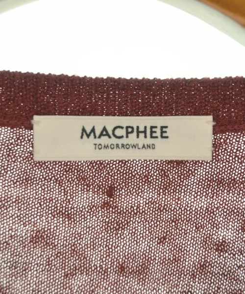 MACPHEE（マカフィー）カーディガン 赤 サイズ:M レディース/2200666613066