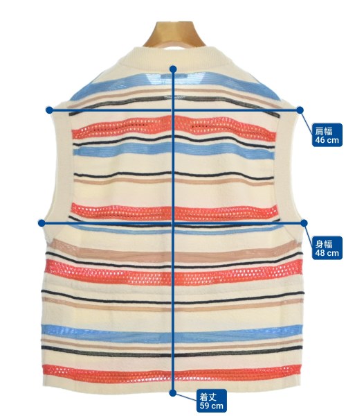 MACPHEE（マカフィー）ベスト 白 サイズ:S レディース/2200665858512