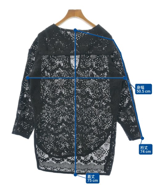 MACPHEE（マカフィー）カジュアルシャツ 黒 サイズ:36(M位) レディース/2200670437023